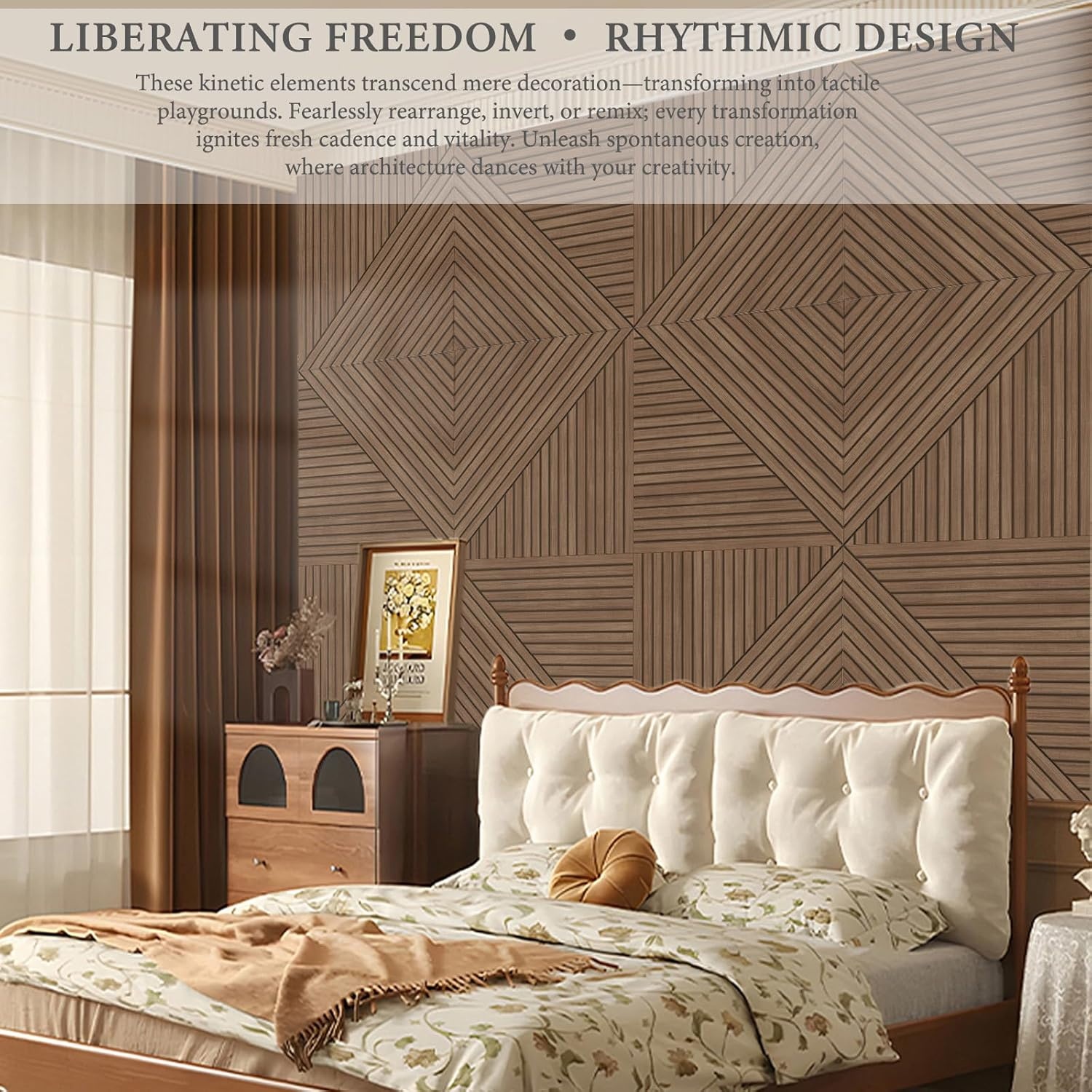 Akoestische Wandpanelen Zelfklevend Teak 6 Stuks - 30% Korting!