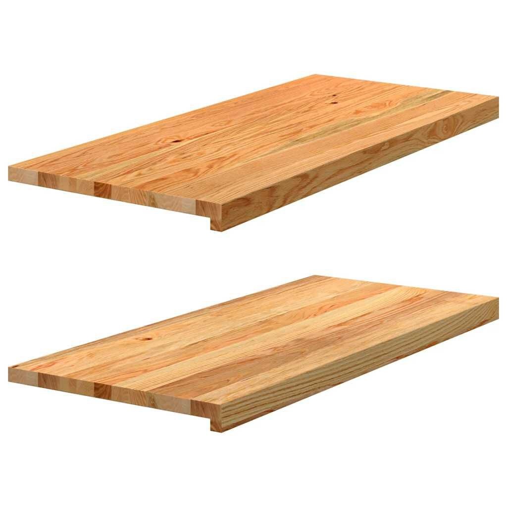vidaXL Massief Eikenhouten Vensterbanken 2 stuks 90x40 cm - 56% Korting
