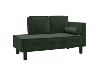 Donkergroene Fluwelen Chaise Longue - 35% Korting
