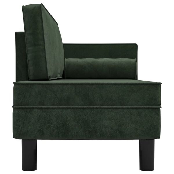 Donkergroene Fluwelen Chaise Longue - 35% Korting
