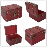 Boekensafe met Cijferslot - Hout & Leer - 50% Korting