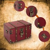 Boekensafe met Cijferslot - Hout & Leer - 50% Korting