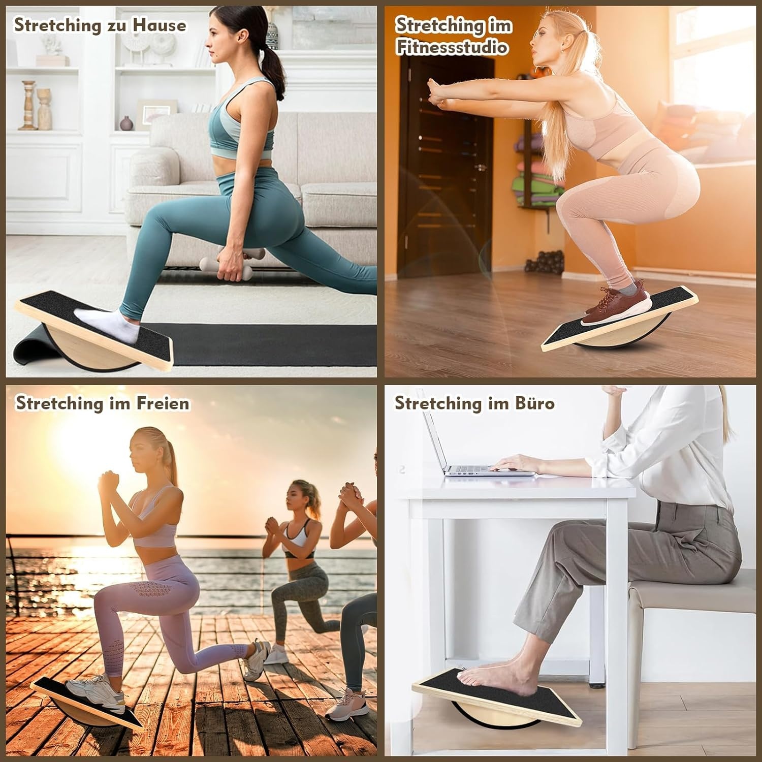 Balanstrainer Hout Antislip - 33% Korting