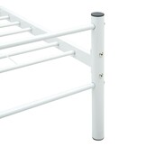 vidaXL Bedframe Metaal Wit 200x200 cm - 83% Korting!