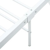 vidaXL Bedframe Metaal Wit 200x200 cm - 83% Korting!