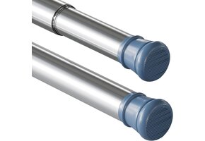Gordijnroede Zonder Boren 190-360cm Zilver - 35% Korting!