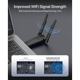 WiFi 6E USB Adapter AXE5400 Tri-Band - 29% Korting