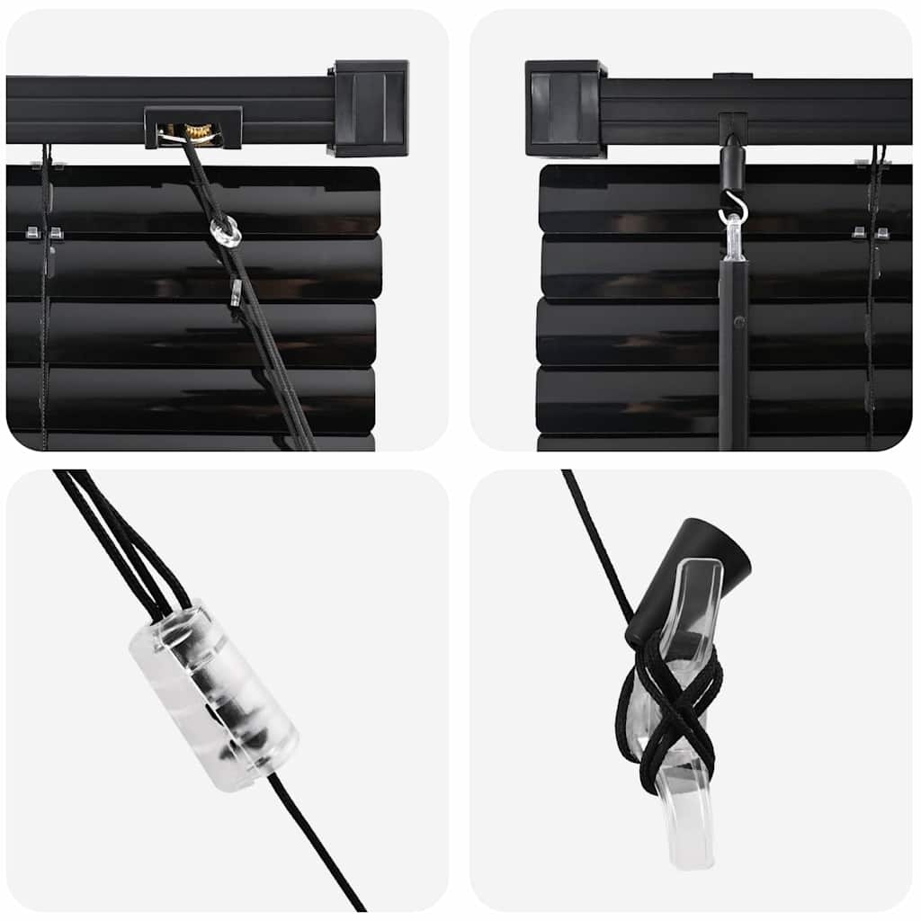 vidaXL Raamblind Gordijn Zwart Aluminium - 31% Korting