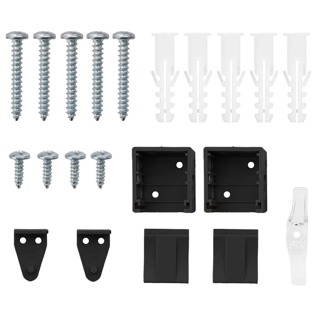 vidaXL Raamblind Gordijn Zwart Aluminium - 31% Korting