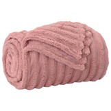 Roze VidaXL Gooi Deken Fleece 270x240 cm - 58% Korting!