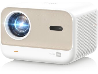 Yaber L2s Beamer Sound by JBL, 700 ANSI 1080P Native projector, naadloze autofocus videobeamer, led-beamer met WiFi6 en Bluetooth 5.1 thuisbioscoopbeamer voor mobiele telefoon/laptop, compatibel met