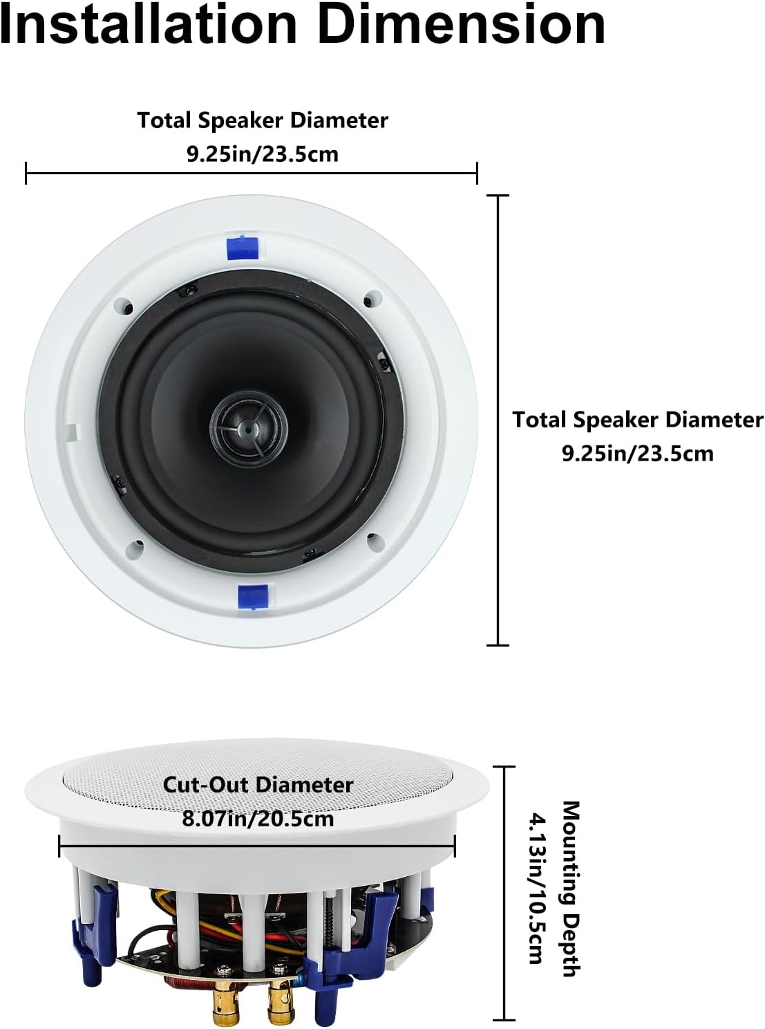 4x Plafondluidsprekers 600W met Bluetooth 6.5" - 62% Korting