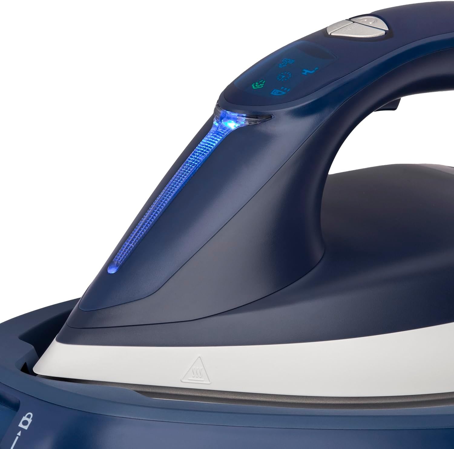 Stoomstrijkstation 2200W, 120 g/min stoom, 5,5 bar, verticale stoom, keramische zoolplaat, automatische uitschakeling, blauw