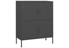 vidaXL Opbergkast Staal Antraciet 80x35x101,5cm - 59% Korting!