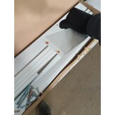 vidaXL Hoofdbord 165,5x4x100 cm massief grenenhout wit