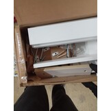 vidaXL Hoofdbord 165,5x4x100 cm massief grenenhout wit