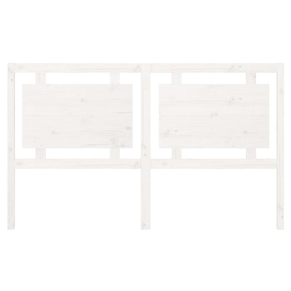 Hoofdbord Grenenhout Wit 165,5 cm | 72% Korting