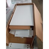 vidaXL Hoek Onder Kast Zwart eiken 75.5 x 75.5 x 81.5 cm Bewerkt hout