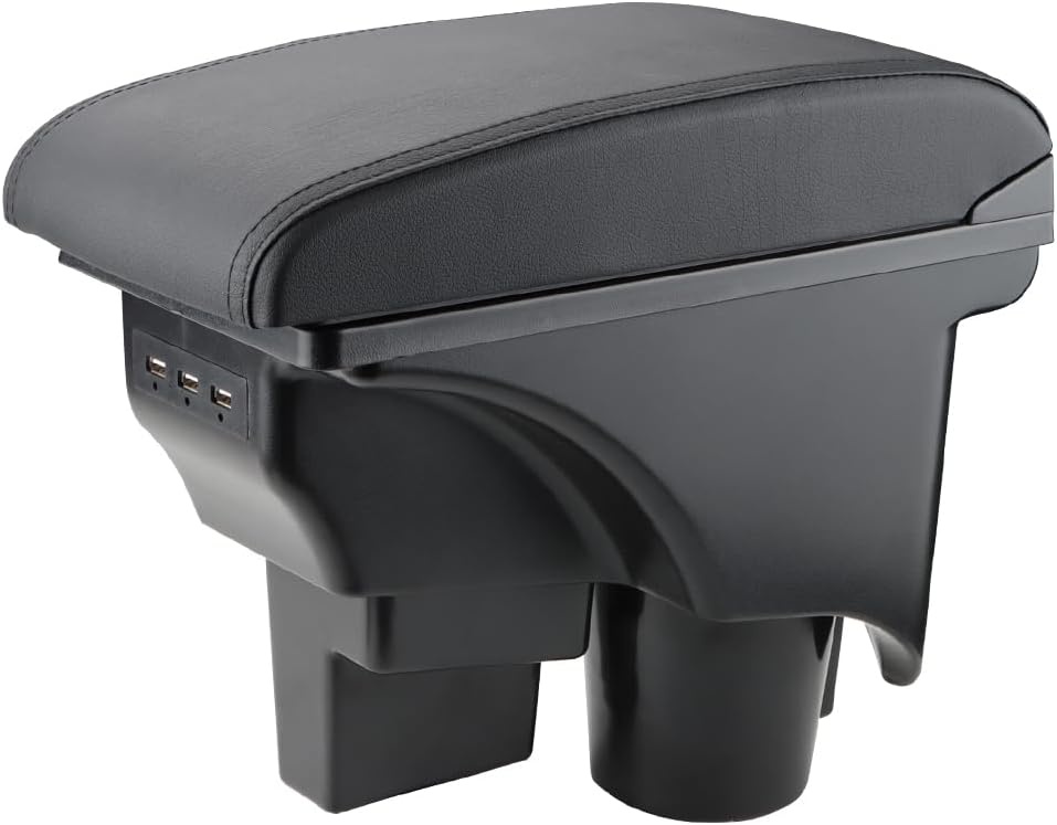 Armsteun Console voor VW Golf 6 MK6 (2008-2013) met 3 USB Oplaadpoorten