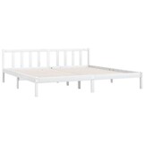 Massief Grenen Bedframe Wit 200x200 cm - 77% Korting
