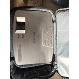 Draagbare projector 1080P Nativ, mini-Bluetooth-projector met 9500 lumen, ondersteuning 4K, bioscoopprojector, max. 500 cm, compatibel met tv-stick, HDMI, VGA, USB, TF AV (zilver)