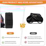 Fietsendragerhoes voor 2 fietsen Waterdicht Robuust Windproof Zwart 600D Oxford UV-bestendig