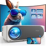 AKIYO O8 4K Projector: 20000 Lumen WiFi 6 Bluetooth, 300" Beeld, Home Theater met Zoomfunctie