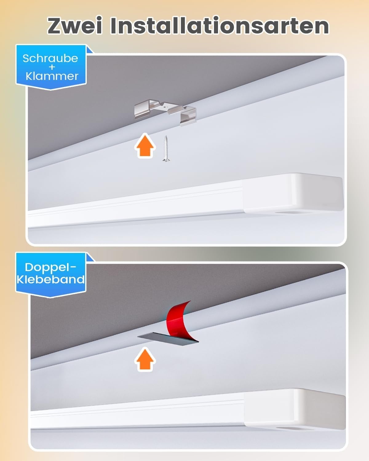 LED Keukenverlichting 60cm Dimbare Gebarensensor (2 stuks) - 60% Korting