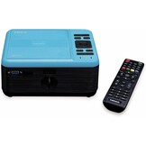 Lenco LPJ-500 - Bluetooth beamer - Mini Beamer - DVD speler - 2800 lumen - 30.000 uur levensduur - Full HD - Bluetooth 5.0-2 x HDMI - USB - SD - AV-in - VGA - blauw