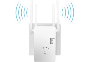 Wifi Versterker 1200 Mbit/s - Dual-Band Repeater met 4 Antennes (46% korting)