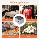 Bisofice Thermische printer, 80 mm, cassetprinter met ESC/POS, ondersteunt automatisch snijden (220 mm/s, USB-poort + ethernet)