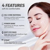 Led-gezichtsmasker, lichttherapie met rode lichtlamp, 660 nm en 850 nm siliconen lichttherapie-masker, 5 helderheidsniveaus en 10/15/20 minuten timer, rood licht therapie voor gezicht