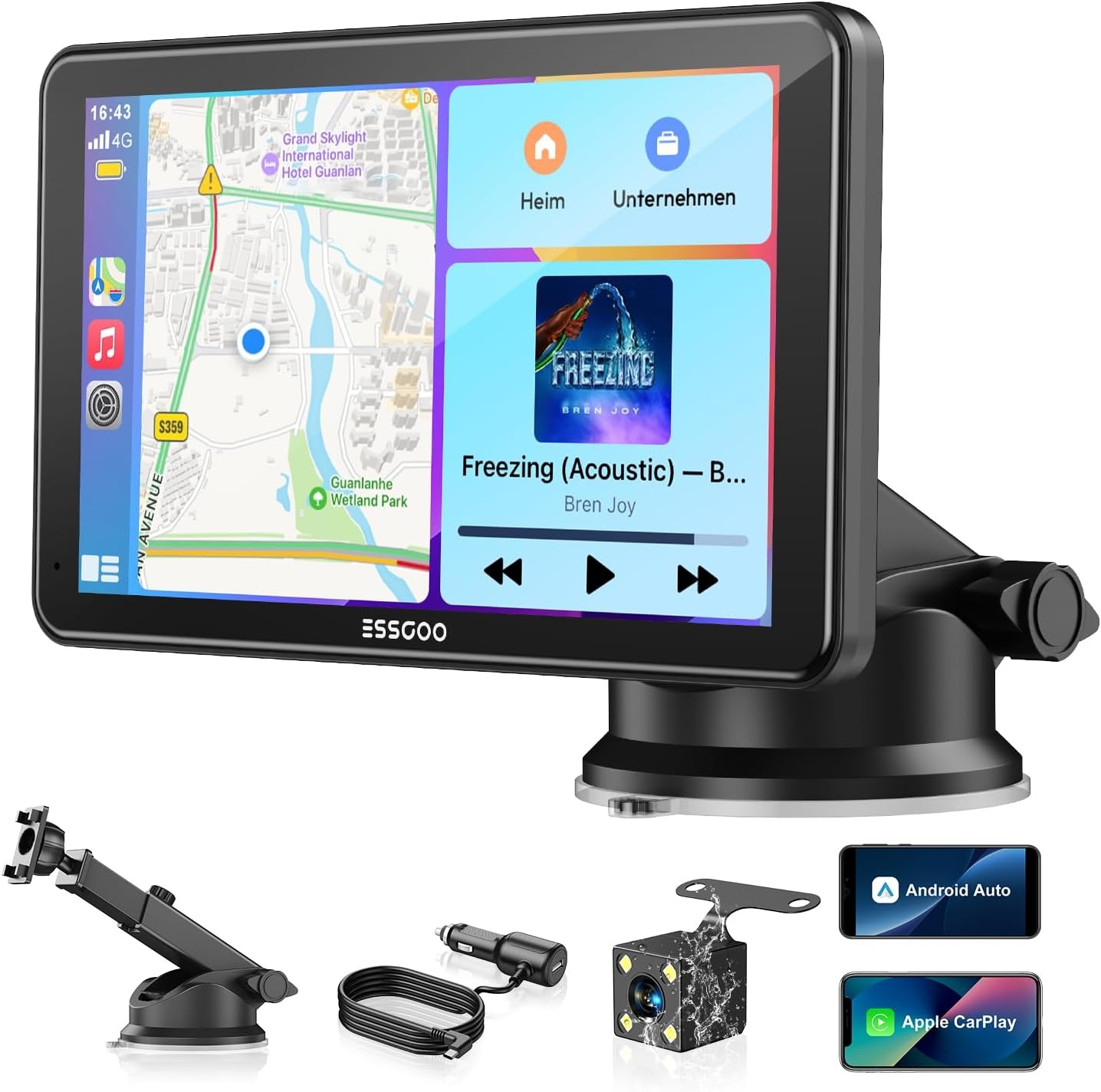 Draadloos CarPlay/Android Auto Scherm 10.26" - 29% Korting