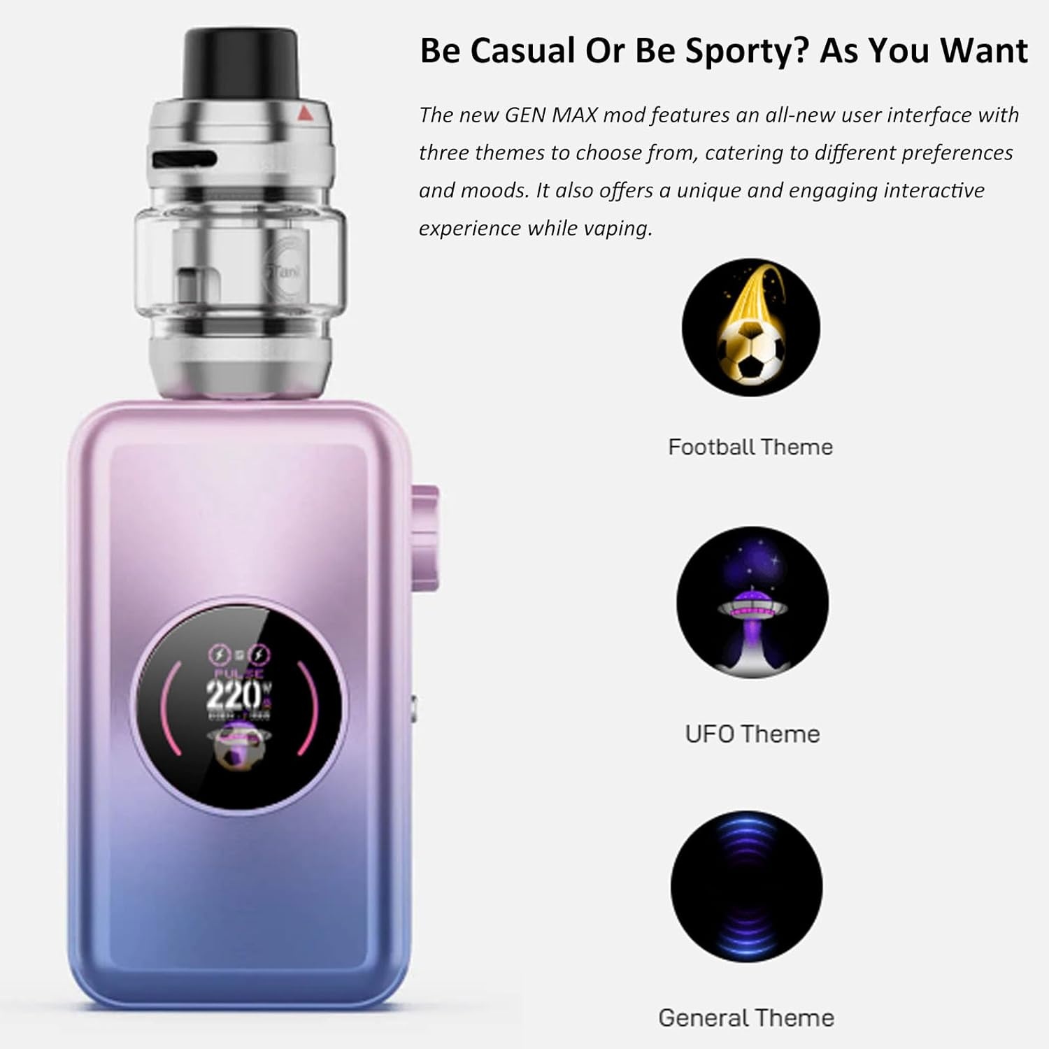 Vaporesso GEN MAX Kit 220W - Bleu Orageux