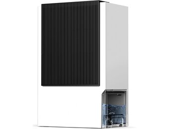 EasyAcc 3-in-1 elektrische luchtontvochtiger, 3 l/24 uur, stil, draagbare ontvochtiger, kantelbeveiliging, krachtige wintermodus, slaapmodus, timer voor badkamer, kelder