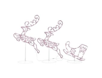 Acryl Kerst Rendier & Slee Decoratie - 260cm - 83% Korting
