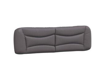 vidaXL Hoofdbordkussen Kunstleer Grijs 180 cm - 76% Korting