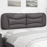 vidaXL Hoofdbordkussen Kunstleer Grijs 180 cm - 76% Korting