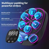 Muziekboksmachine met LED-verlichting, Bluetooth, 9 snelheidsmodi en telmodus – elektronische boksmachine voor kinderen en volwassenen – muziekboksmachine voor thuis en sportschool