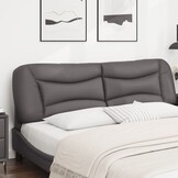 vidaXL Hoofdbordkussen Kunstleer Grijs 180 cm - 76% Korting