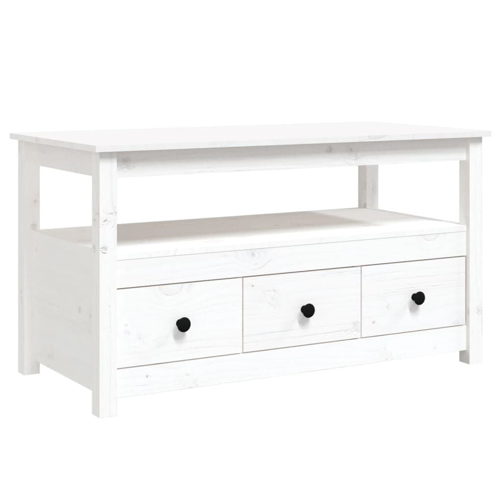 vidaXL Salontafel Grenenhout Wit - 47% Korting