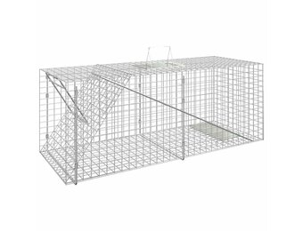 vidaXL Dierenval 64,5x25x26,5 cm gegalvaniseerd ijzer