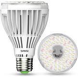 LED Plantenlamp Volledig Spectrum 30W E27 met 660nm rood licht voor Kamerplanten, Zaailingen, Groenten, Bloemen, 60° Stralingshoek, 250W Equivalent