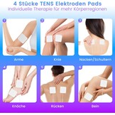 Voet & Been Doorbloedingsstimulator met EMS, TENS, Roodlichttherapie (660+850nm) & 4 Elektrodepads