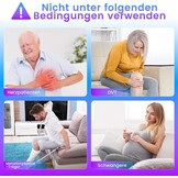 Voet & Been Doorbloedingsstimulator met EMS, TENS, Roodlichttherapie (660+850nm) & 4 Elektrodepads