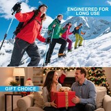 Ninonly Opvouwbare wandelstokken, carbon, Nordic Walking stokken voor dames en heren, lichte telescopische wandelstokken met EVA-handgreep en 3 punten, 150 kg draagkracht voor wandelingen, trekking