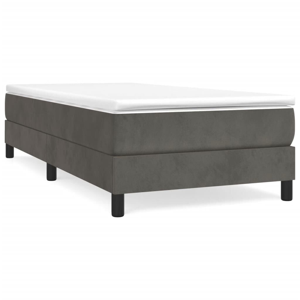 vidaXL Bedframe 90x200cm - Donkergrijs Fluweel (34% Korting)