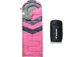 Roze Pluche Kampeerslaapzak - Waterdicht - 29% Korting
