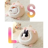 JanYoo Hondenhok & Konijnenmand L, Zacht en Wasbaar Knuffelnest voor Cavia's, Hamsters, Fretten en Meer