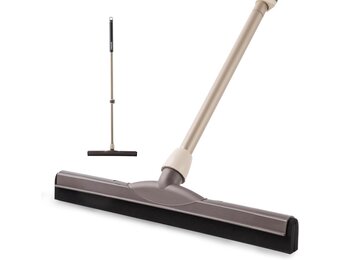 Eyliden Vloerwisser met telescopische handgreep, zware vloerreiniging, krasvast, duurzaam EVA-schuimblad voor badtegels, glazen ramen